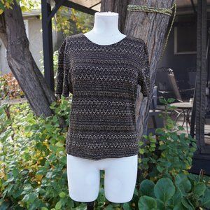 Sequin Brown and Gold t-shirt